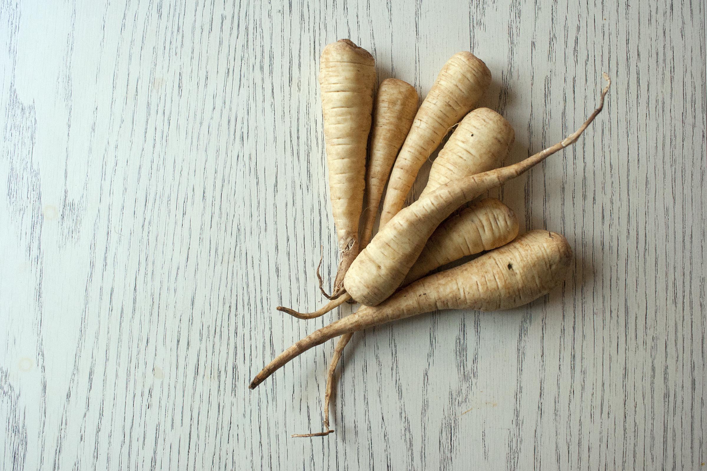 These are small parsnips, perfect for peeling, chopping and steaming to puree for baby.