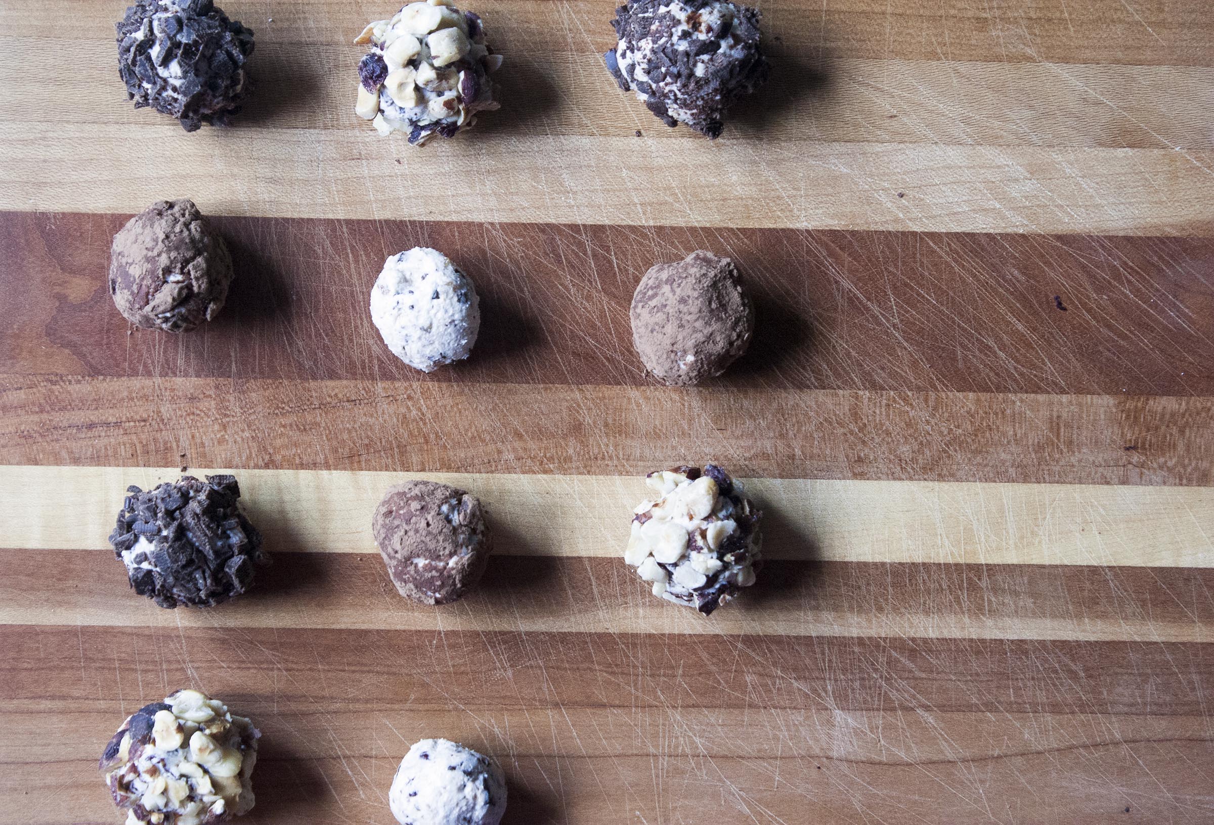 Coated Chocolate Hazelnut Goat Cheese Truffles. www.lifeaswecookit.com