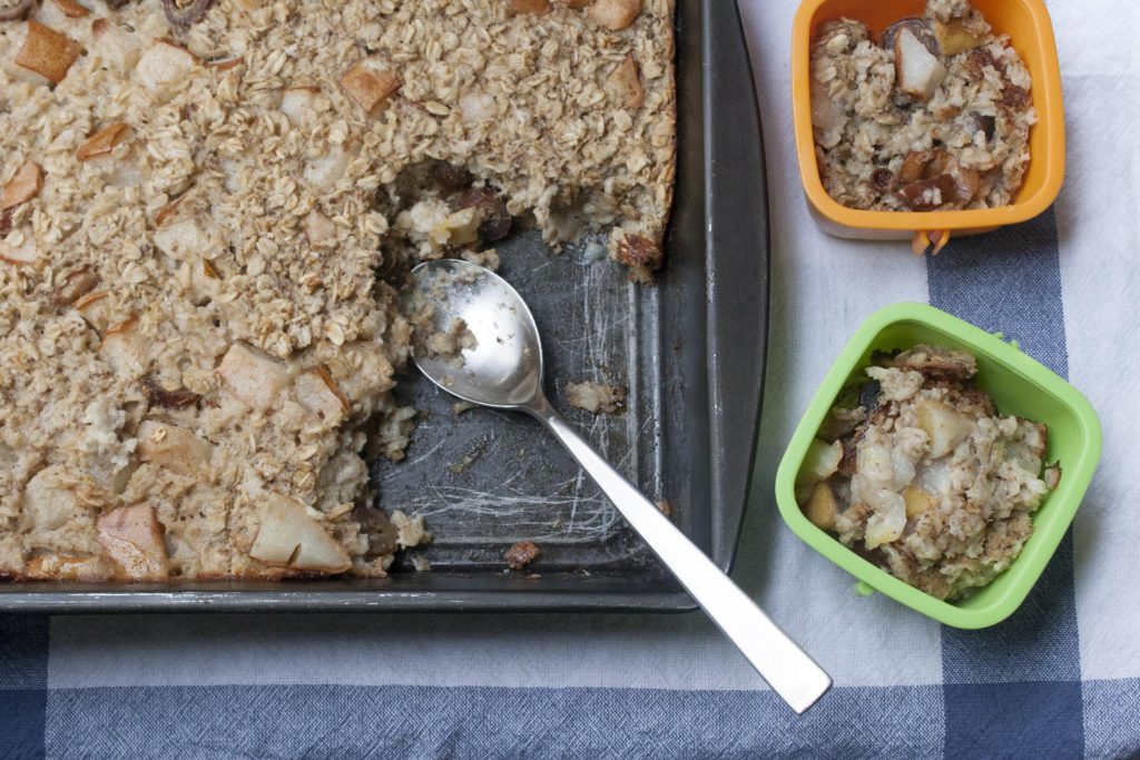 Pear, Date & Cardamom Baked Oatmeal