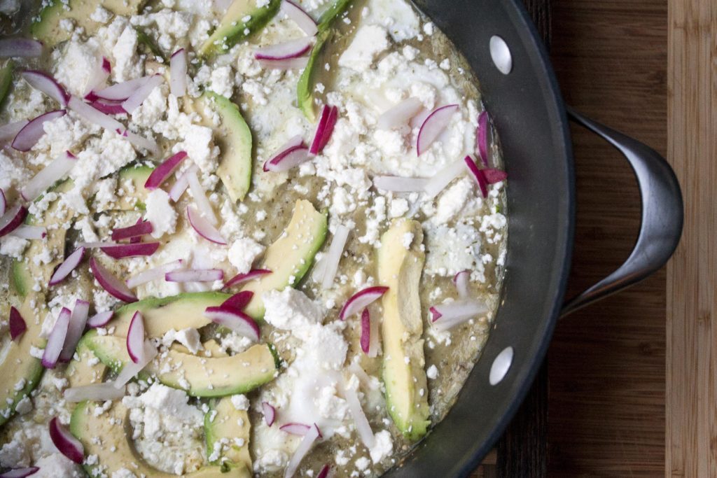 Eggs Poached in Tomatillo Salsa