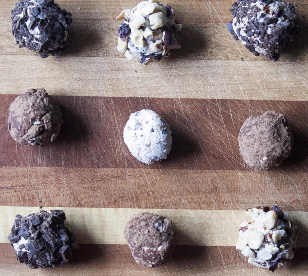 Chocolate Hazelnut Goat Cheese Truffles